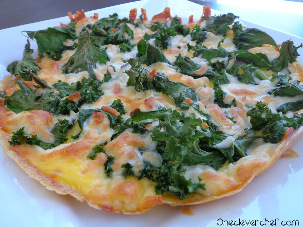 Five Minutes Kale Chips Frittata