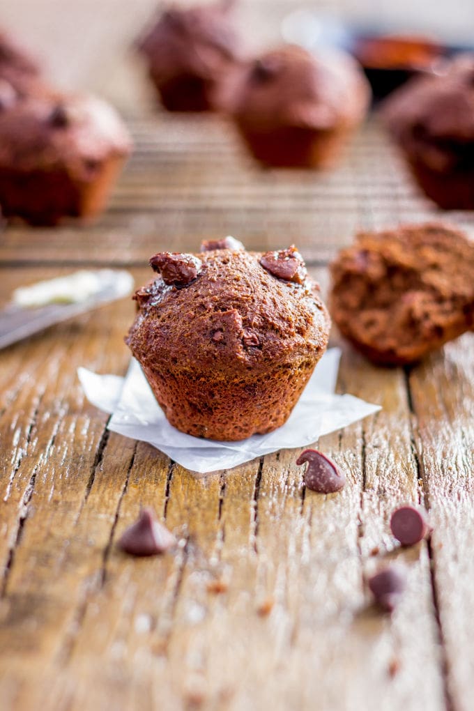 Chocolate Chilli Muffins. An INTENSE double chocolate taste with a little spicy kick | www.onecleverchef.com