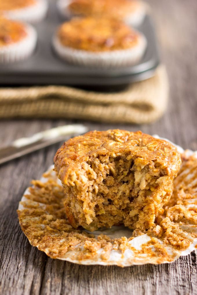 I love these super moist and tender apple protein muffins. These yummy little ones are protein-packed, 100% healthy, naturally sweetened with maple syrup (could be replaced with honey) and extra easy to make. They are the perfect on-the-go clean eating breakfast or post-workout lunch. These are also gluten-free, dairy-free and can be made vegan by replacing the eggs with flax eggs or applesauce.