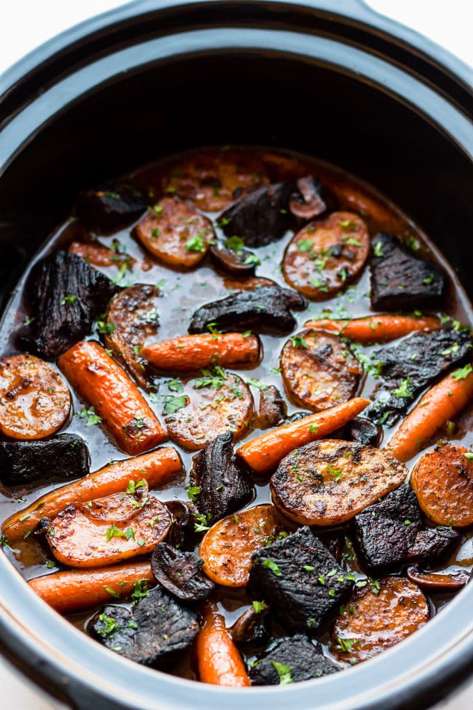 Slow Cooker Beef Bourguignon