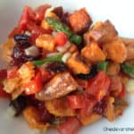 Roasted Sweet Potato Salad With Cranberries & Asparagus