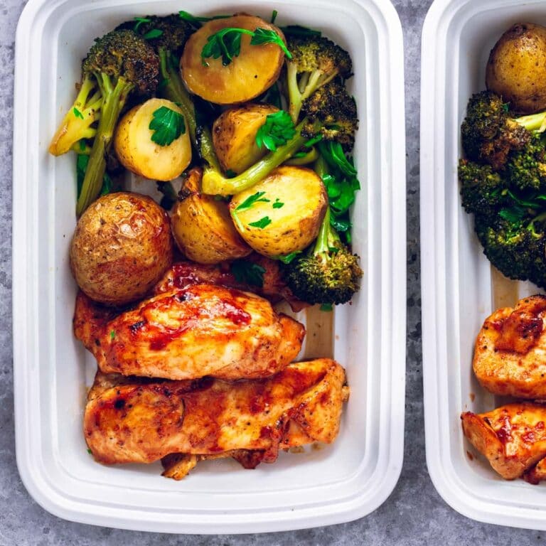 Chicken. Prep BBQ Chicken Meal Prep - One Clever Chef